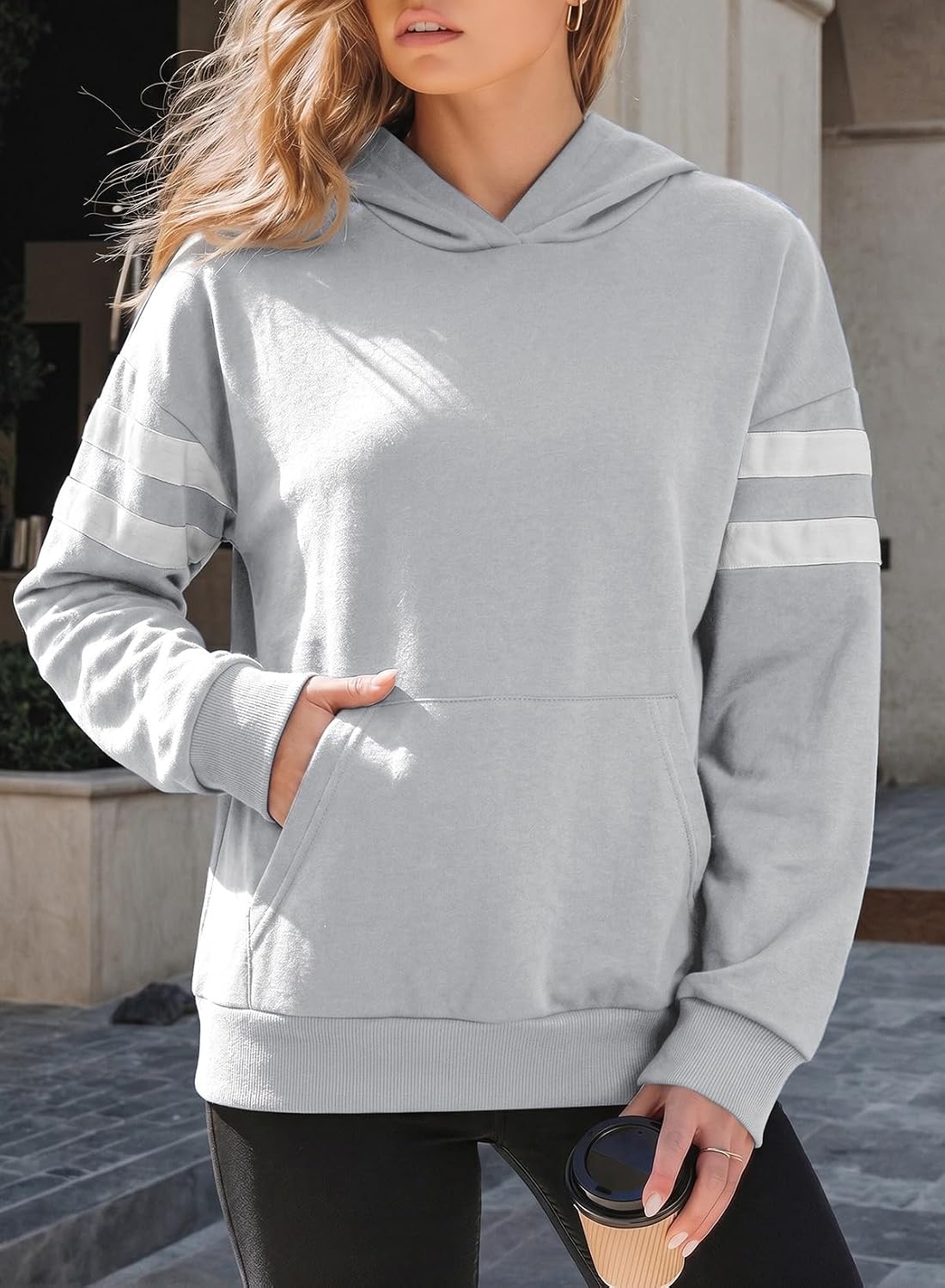 Women's Casual Long-Sleeve Hooded Sweatshirt—Autumn/Winter Top - Image 2