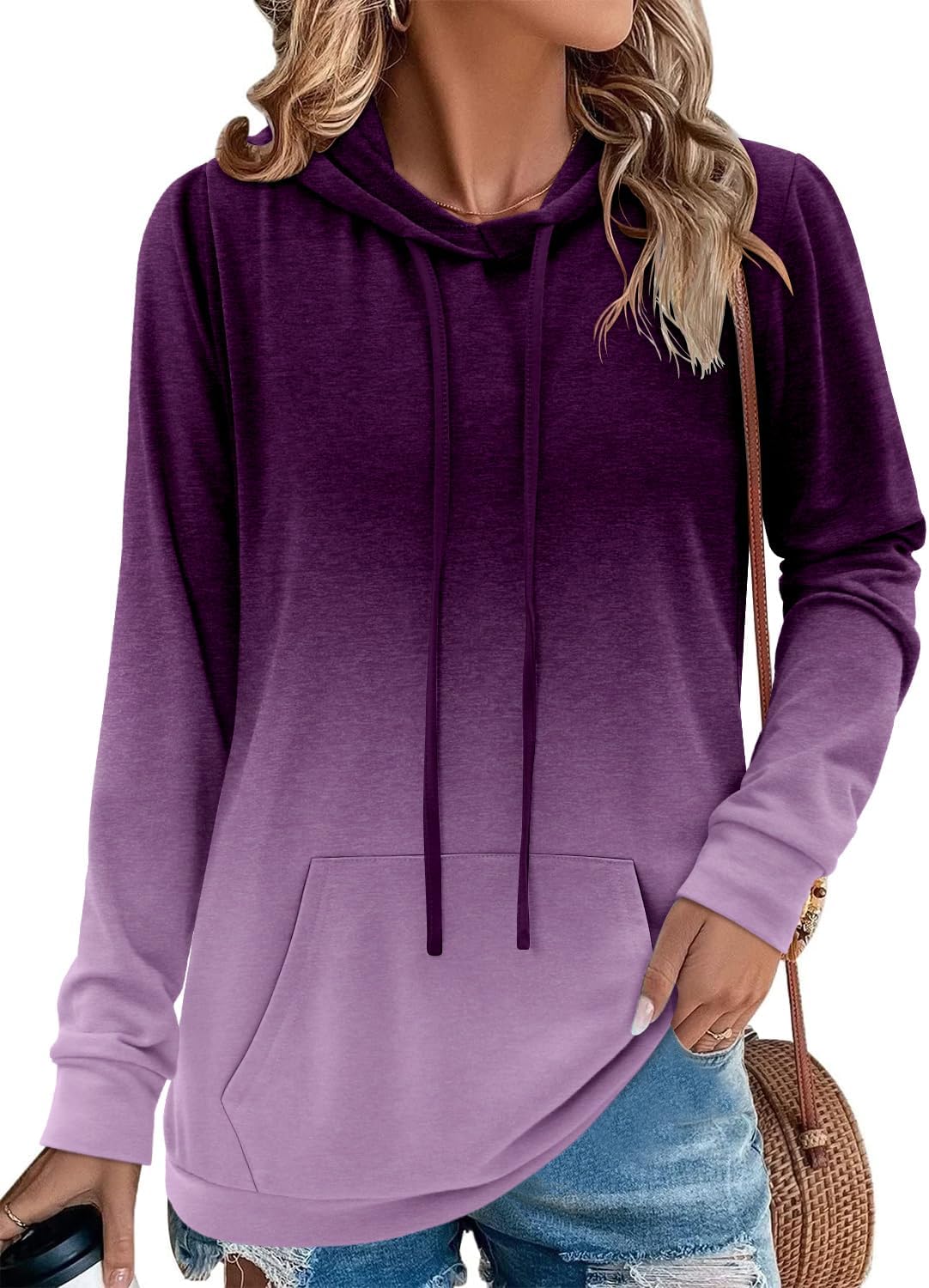 Women's Pullover Hoodie – Trendy Autumn Top - Image 2